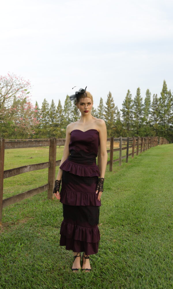 Vestido Baroque Uva
